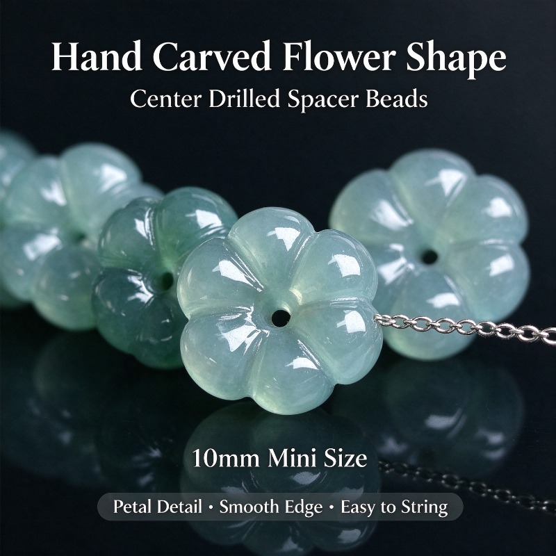 Beading - 10 buah manik-manik batu permata lepas
