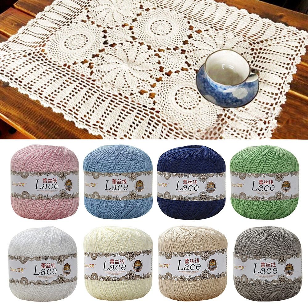 Cotton Embroidery Thread Skeins - Benang renda katun lembut, benang wol