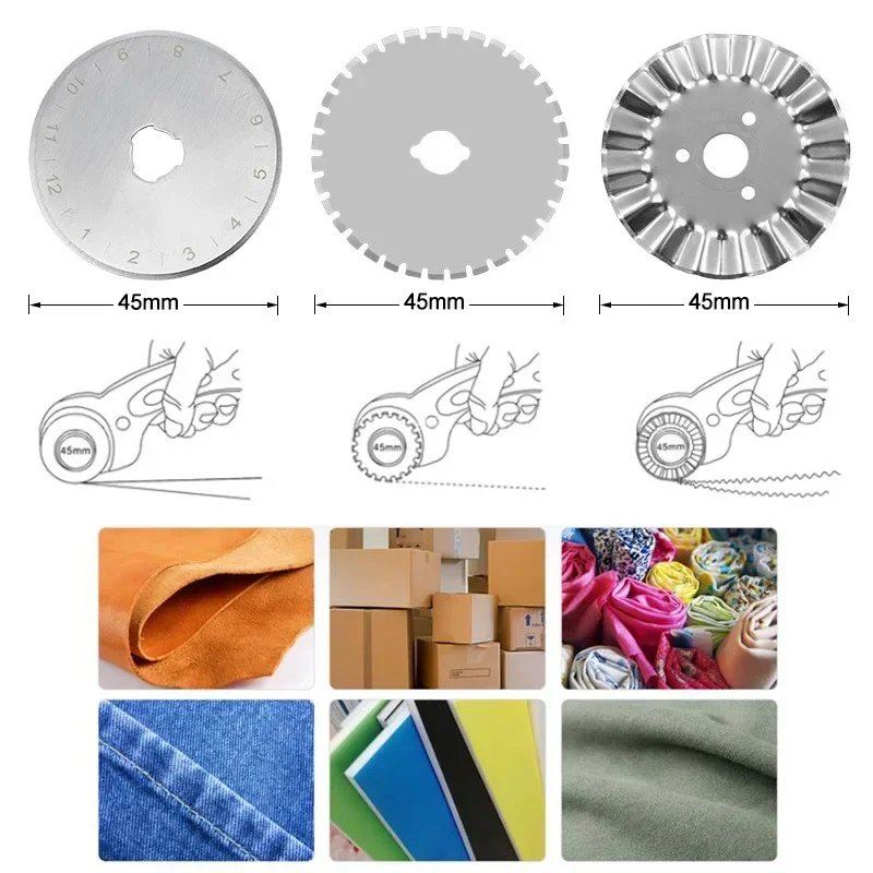 Rotary Cutter For Fabric 45Mm - Pemotong Putar 45mm, Alat untuk Memotong
