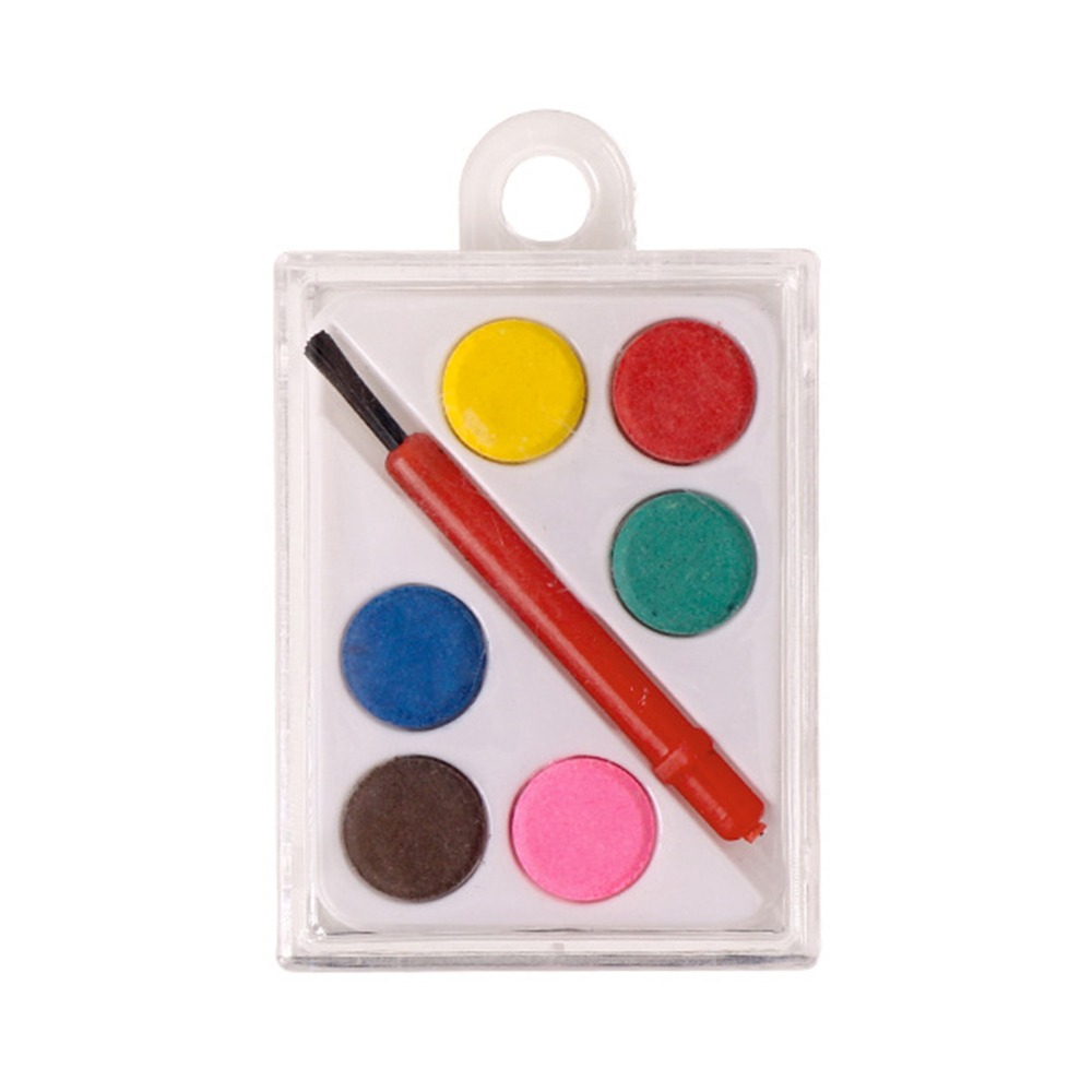 Watercolor Paint Set Solid Pigment - Set Cat Air Portabel dengan Kuas,