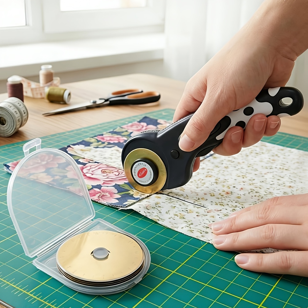 Rotary Cutter For Fabric 45Mm - Pisau Pemotong Putar Berlapis Titanium 45mm,