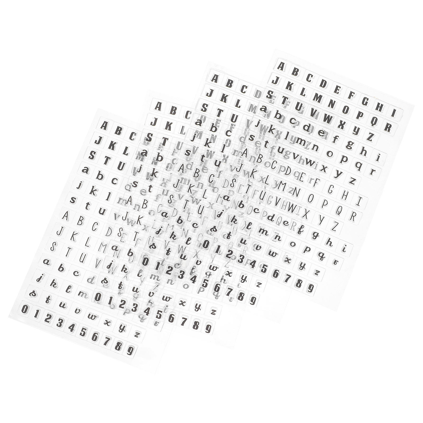 Clear Silicone Stamps For Card Making - 4 Buah Stempel Transparan untuk Membuat