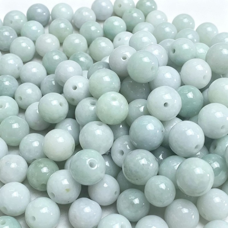 10 Buah Manik-Manik Batu Giok  - Beading ulasan dan harga