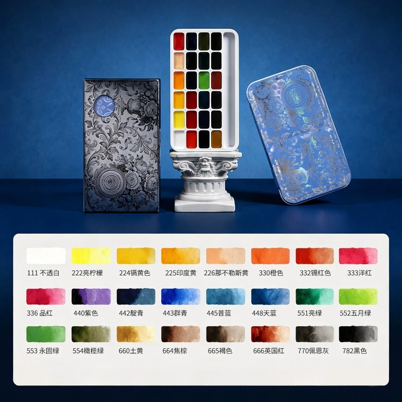 Set Cat Air Padat Rubens 24 Wa - Watercolor Paint Set Solid Pigment ulasan dan harga