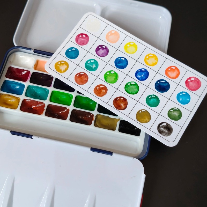 Set Cat Air Padat Rubens 24 Wa - Watercolor Paint Set Solid Pigment ulasan dan harga