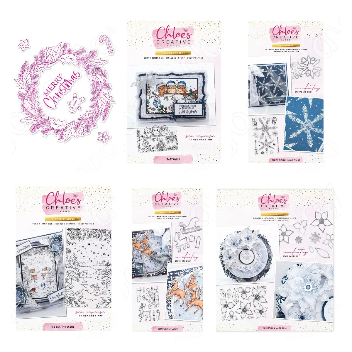 Cetakan Logam Natal Rusa Salju - Clear Silicone Stamps For Card Making ulasan dan harga