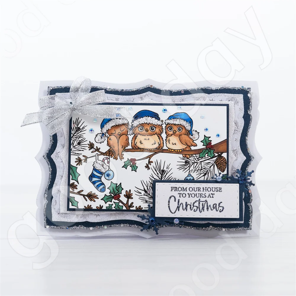 Cetakan Logam Natal Rusa Salju - Clear Silicone Stamps For Card Making ulasan dan harga