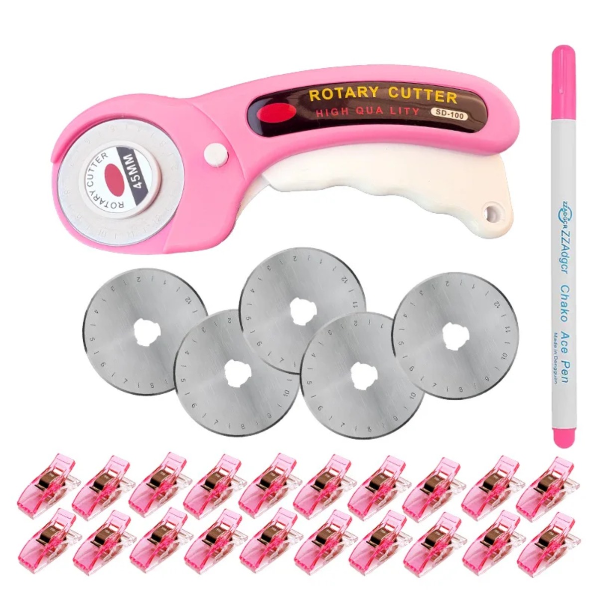 Pemotong Rotary Patchwork Pink - Rotary Cutter For Fabric 45Mm ulasan dan harga