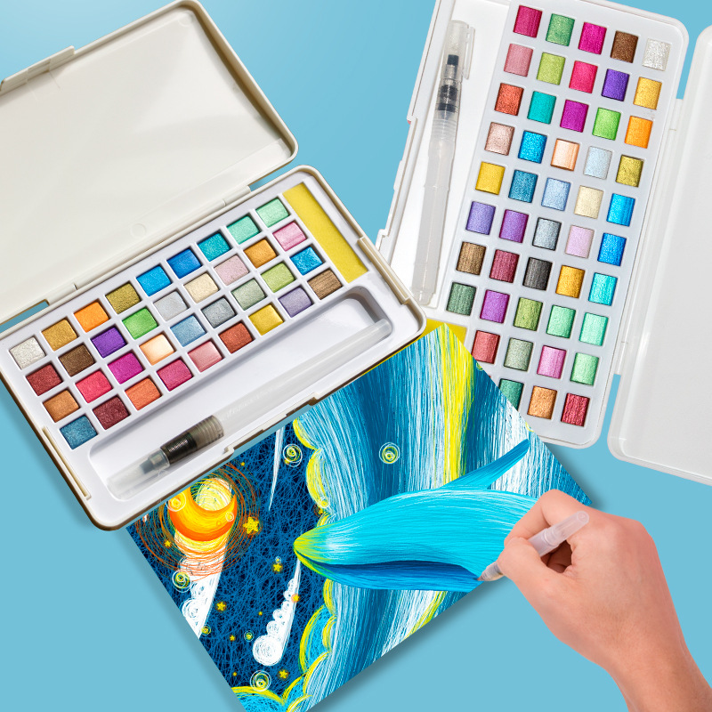 Set Cat Air Solid Pigmen Cat A - Watercolor Paint Set Solid Pigment ulasan dan harga