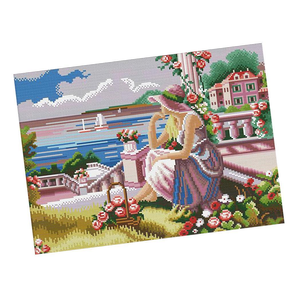 Kit Sulaman Silang Bermotif Ce - Cross Stitch Stamped Kits Beginners ulasan dan harga