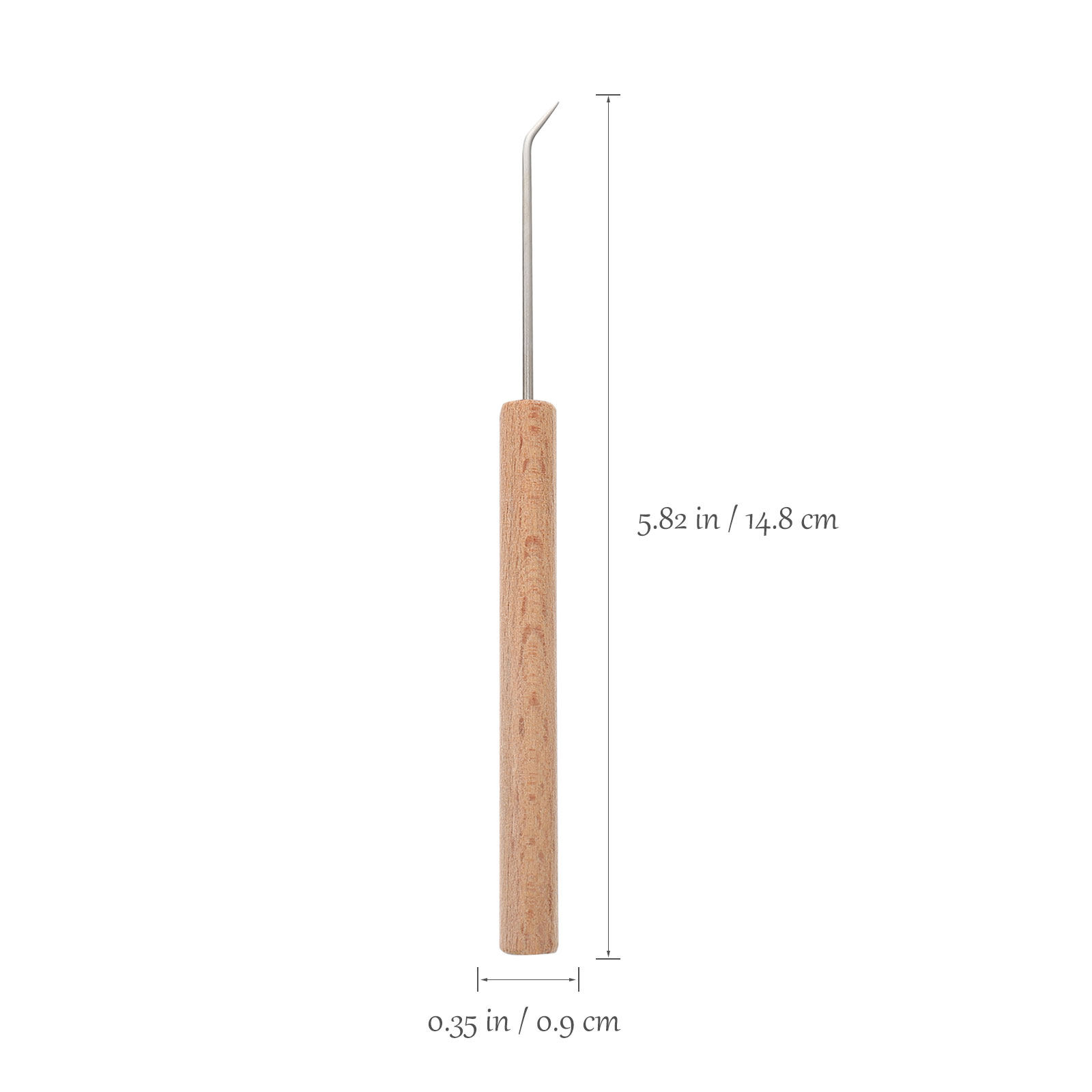 Pengait Rajut dengan Gagang Ka - Wooden Crochet Hooks Ergonomic Handle ulasan dan harga