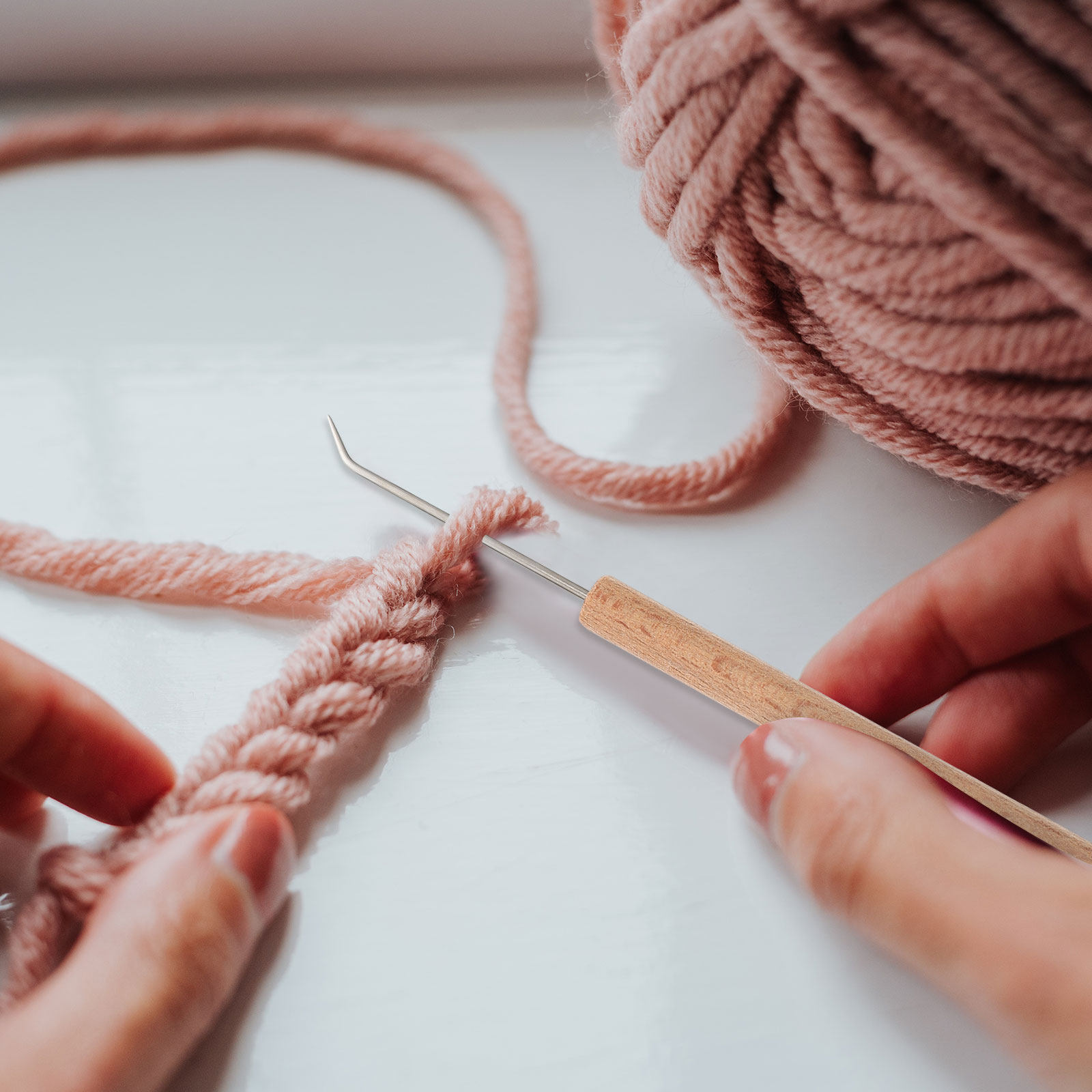 Pengait Rajut dengan Gagang Ka - Wooden Crochet Hooks Ergonomic Handle ulasan dan harga