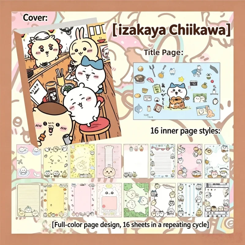 Buku Catatan Chiikawa yang Luc - Scrapbooking ulasan dan harga