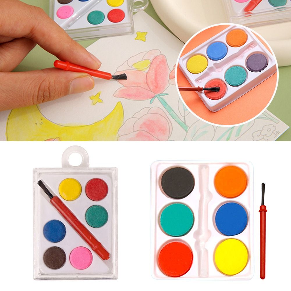 Set Cat Air Portabel dengan Ku - Watercolor Paint Set Solid Pigment ulasan dan harga
