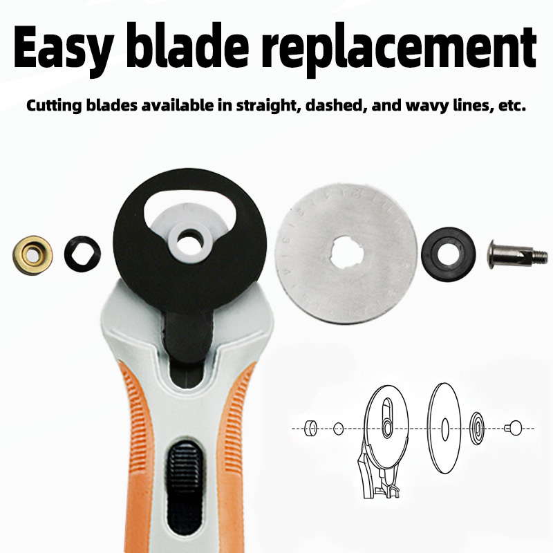 Pemotong Putar 45mm, Pisau Rol - Rotary Cutter For Fabric 45Mm ulasan dan harga