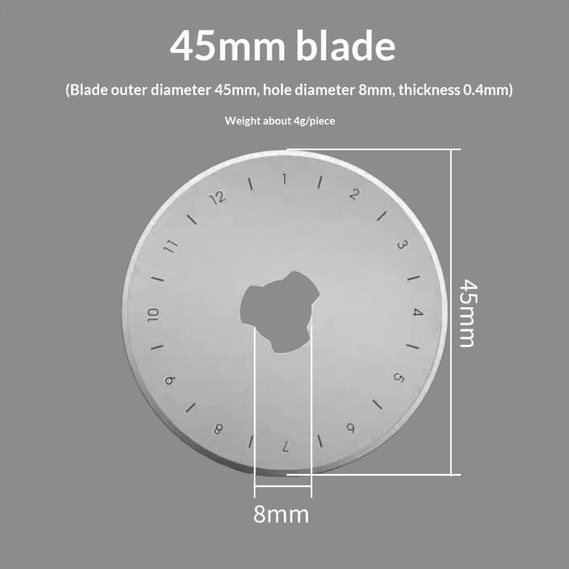 5/10 Buah Pemotong Putar 45Mm  - Rotary Cutter For Fabric 45Mm ulasan dan harga