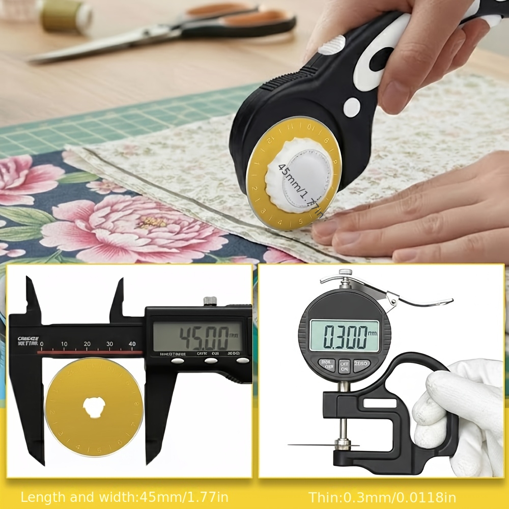 Pisau Pemotong Putar Berlapis  - Rotary Cutter For Fabric 45Mm ulasan dan harga