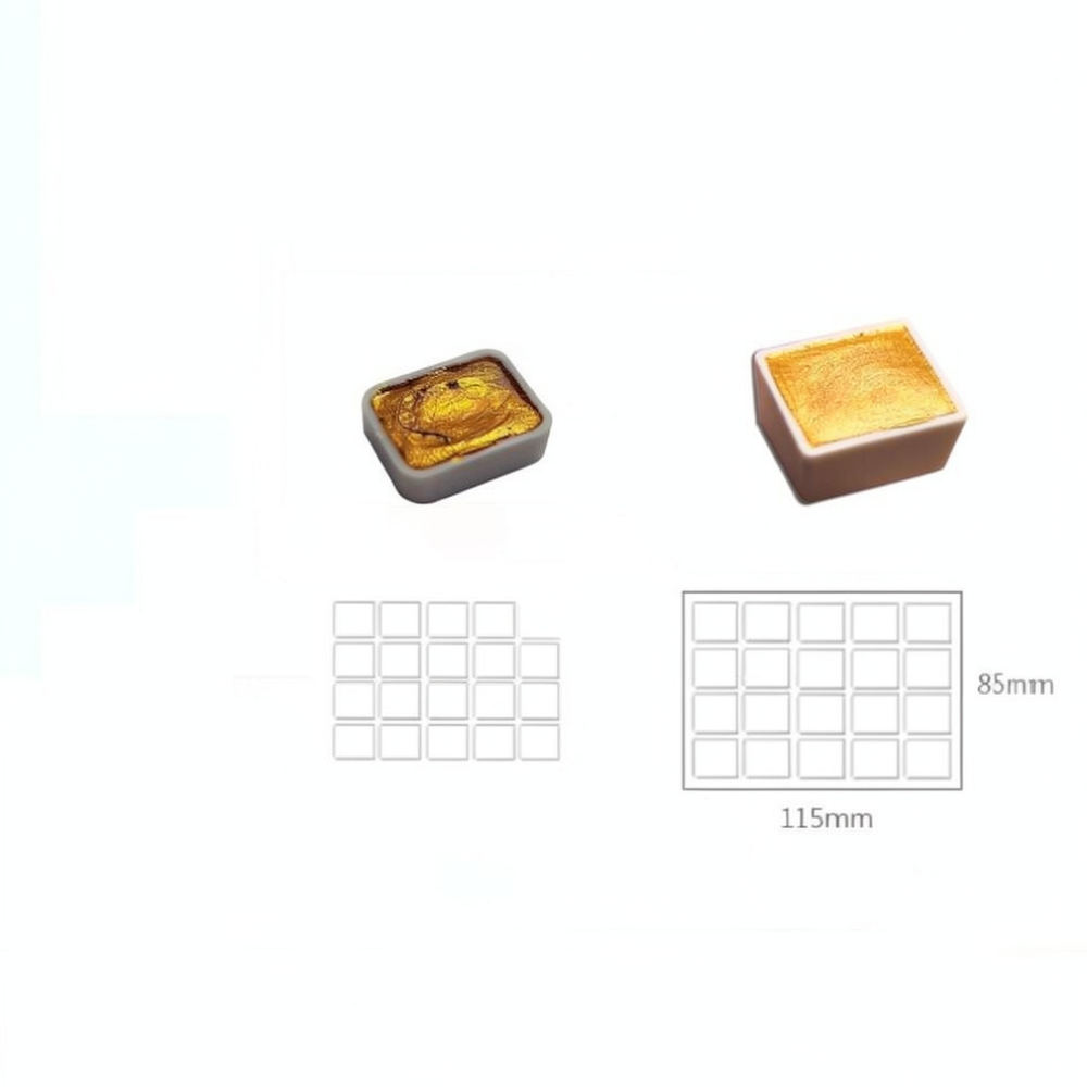 Set Cat Air Metalik Padat deng - Watercolor Paint Set Solid Pigment ulasan dan harga