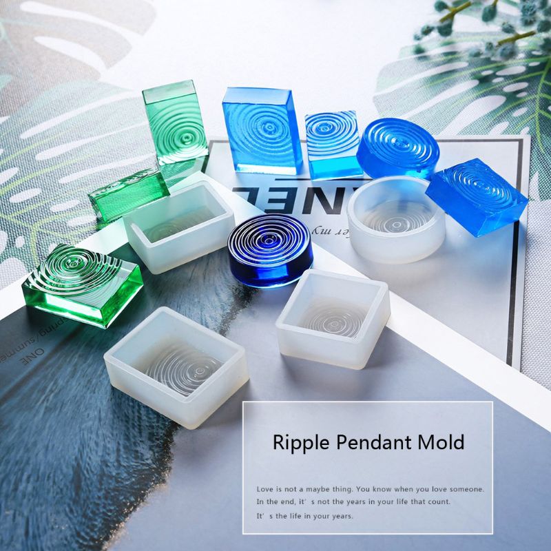 4 Pcs/Set DIY Riak Air Jelas C - Silicone Epoxy Resin Molds Set ulasan dan harga