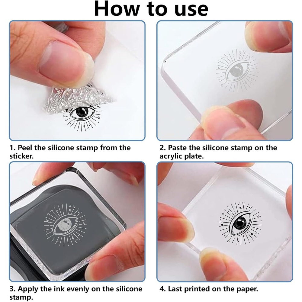Stempel karet kristal fase bul - Clear Silicone Stamps For Card Making ulasan dan harga