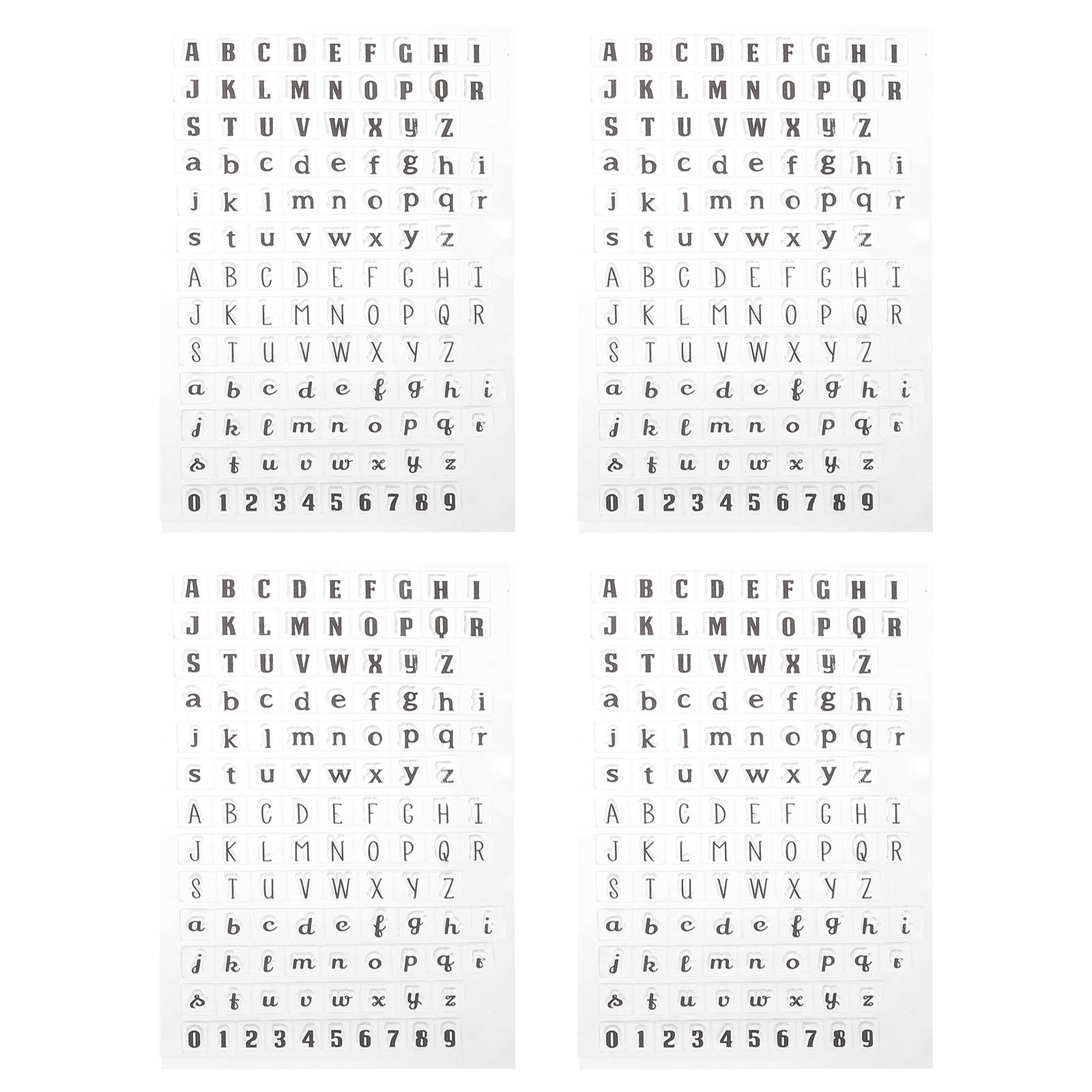 4 Buah Stempel Transparan untu - Clear Silicone Stamps For Card Making ulasan dan harga