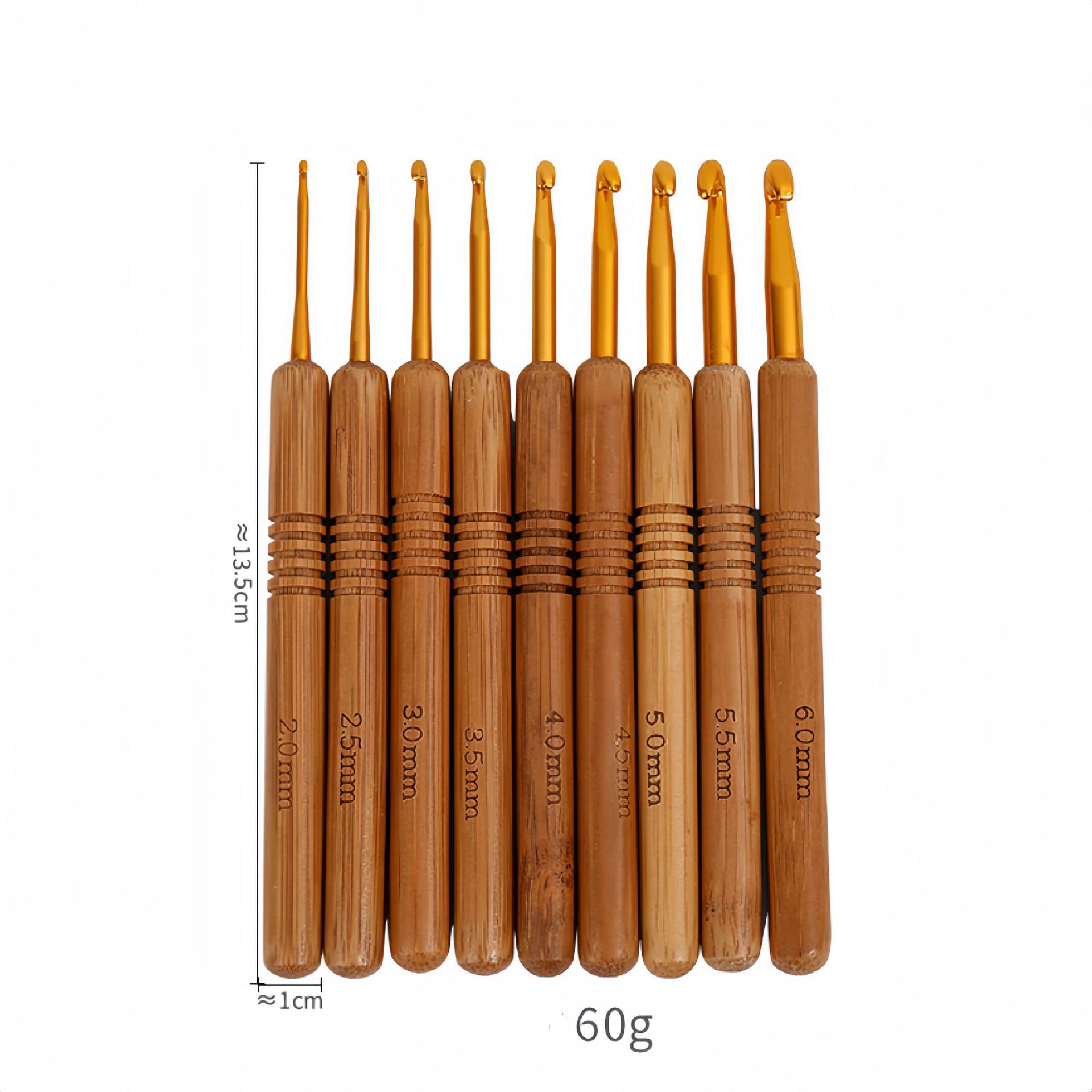 1 buah Jarum Rajut dengan Gaga - Wooden Crochet Hooks Ergonomic Handle ulasan dan harga